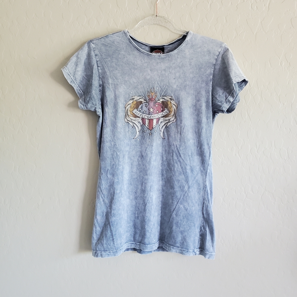 ⭐4/$20 Harley Davidson Women's‎ T-shirtMedium